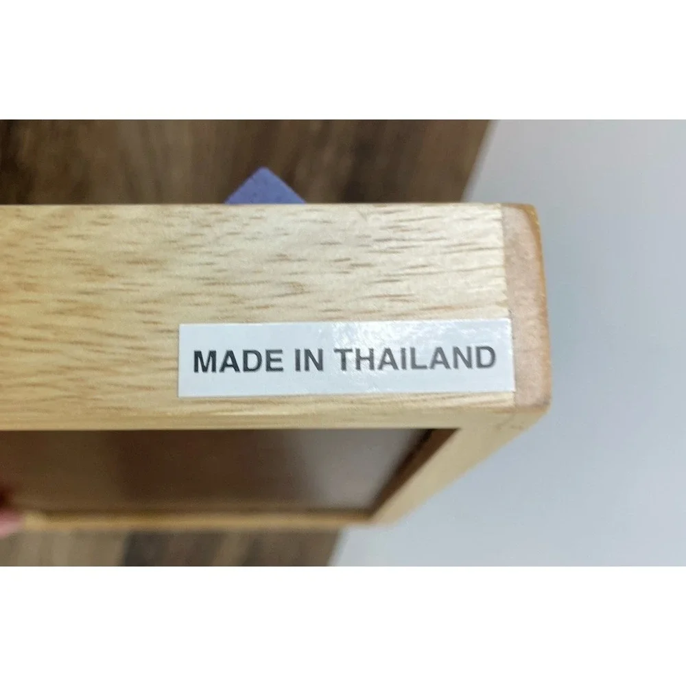 Shut The Box Dice Game Wooden Game Board Cover 12 Made In Thailand